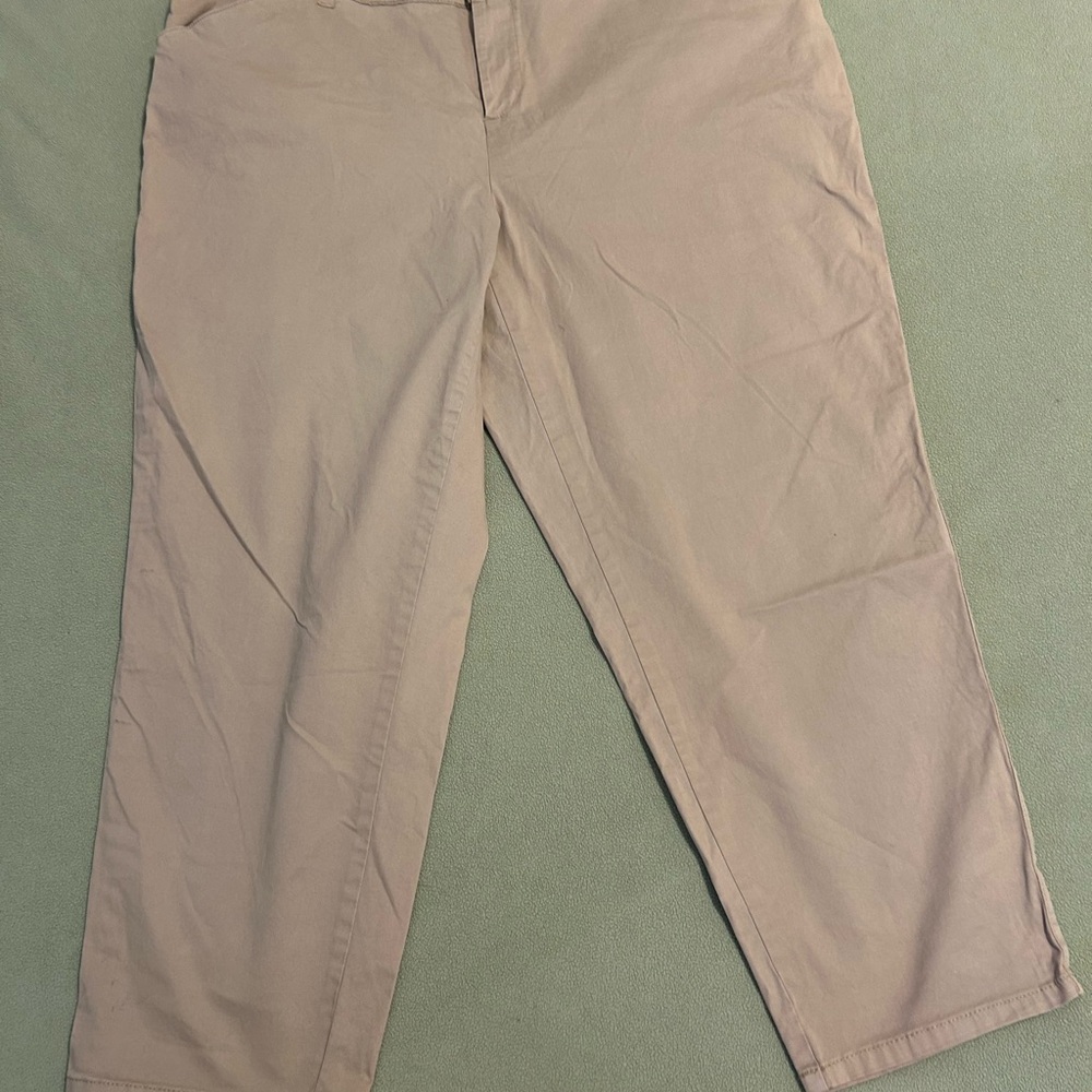 NWT Terra & Sky wmns boyfriend cropped pants. Size 18 W